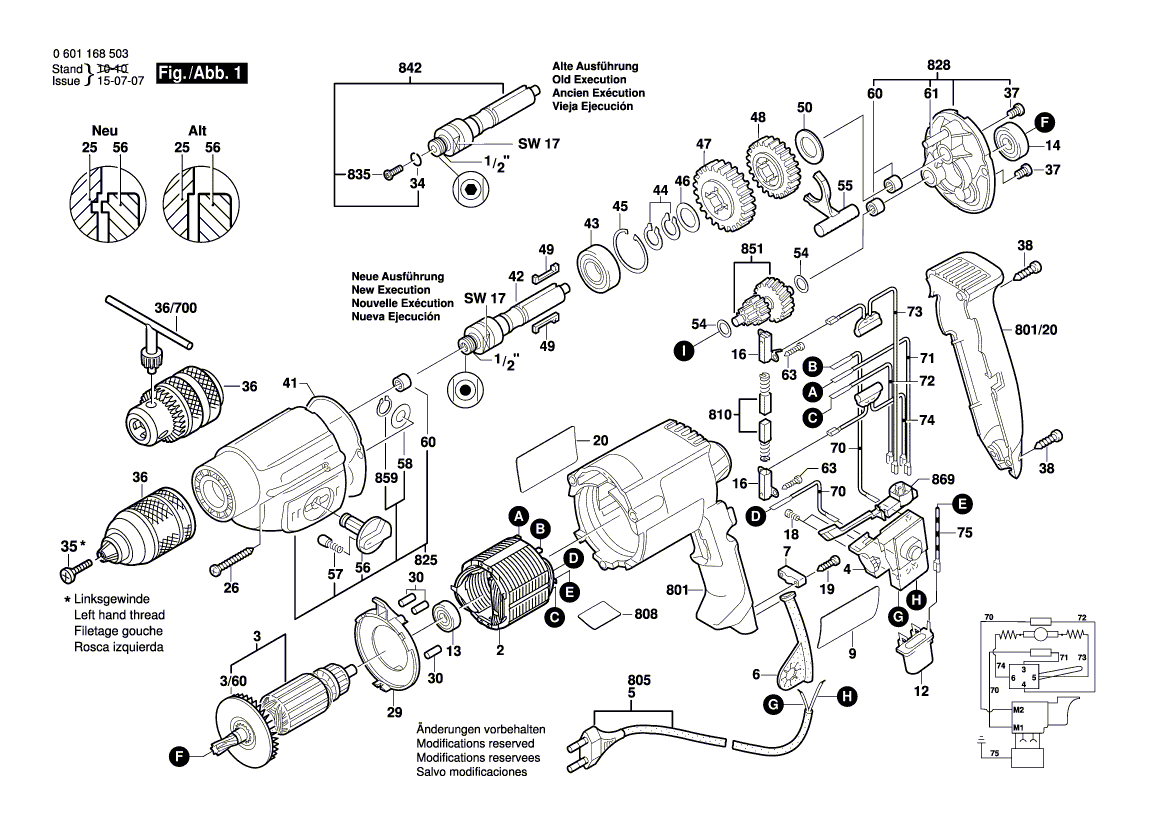 New Genuine Bosch 3605108576 Housing Set