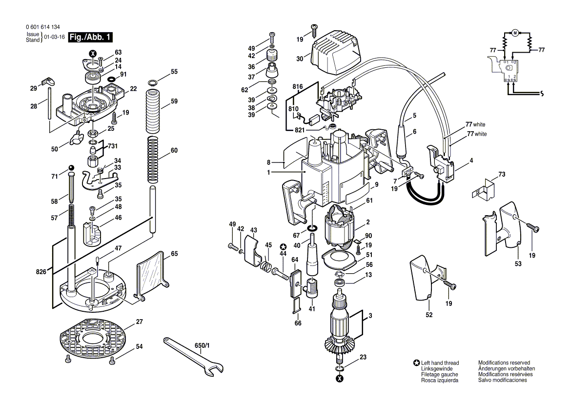 New Genuine Bosch 3605108580 Motor Housing