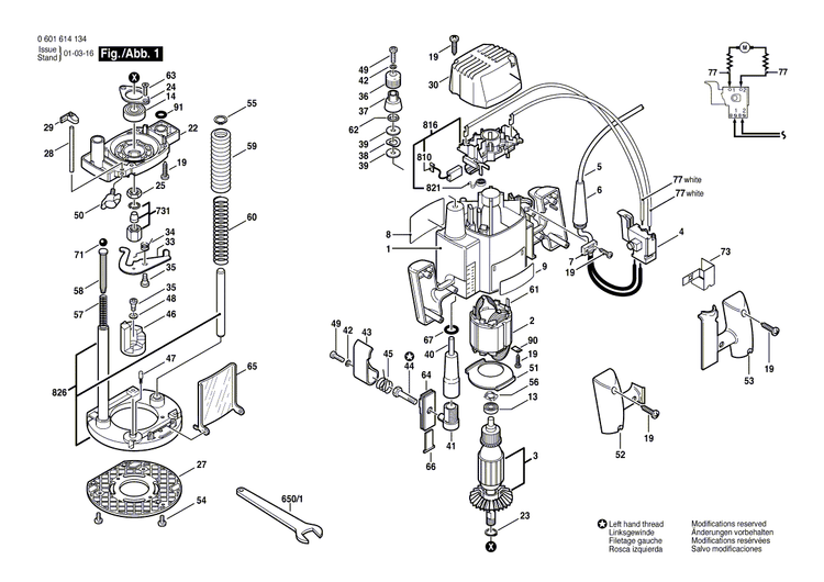 New Genuine Bosch 3605108580 Motor Housing