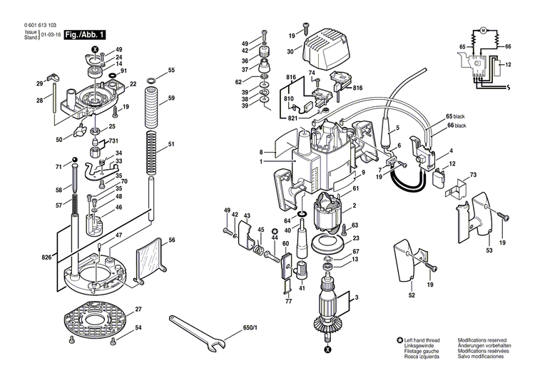 New Genuine Bosch 3605108583 Motor Housing