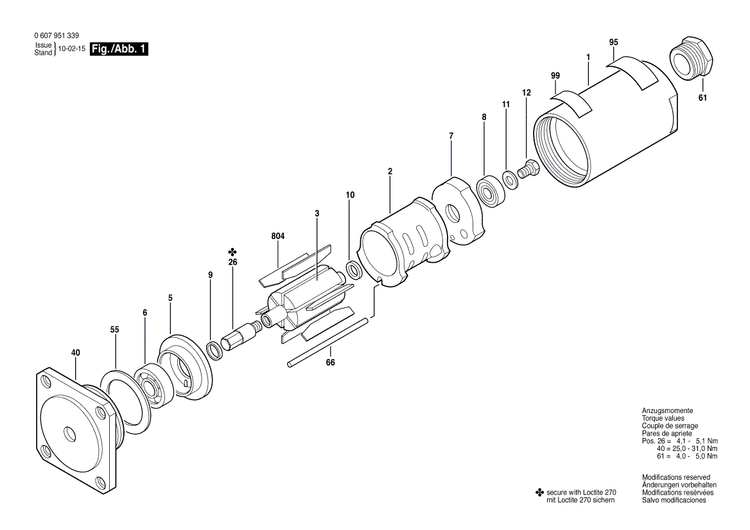 New Genuine Bosch 3605125060 Motor Housing
