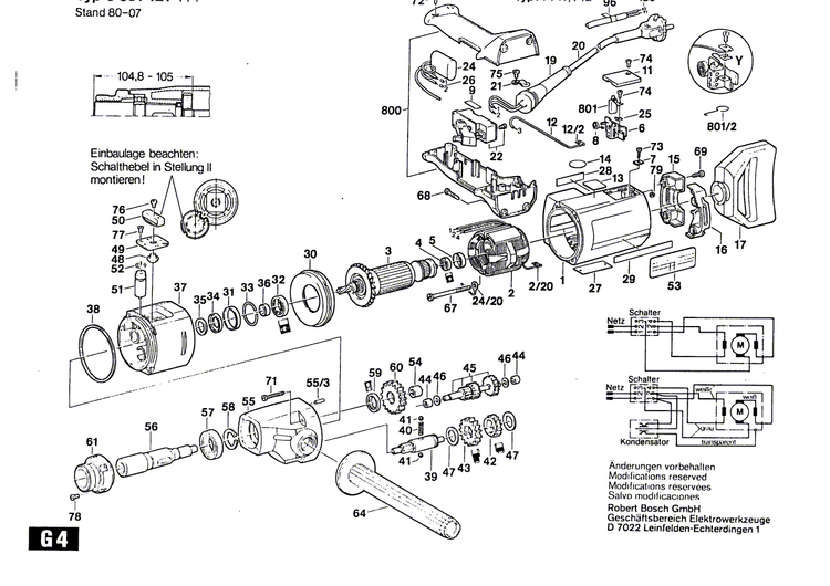New Genuine Bosch 3605132031 Handle