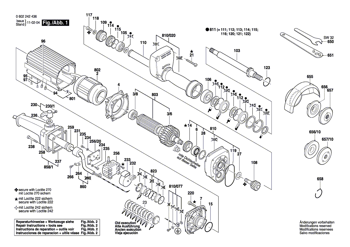 New Genuine Bosch 3605132035 Handle