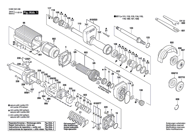 New Genuine Bosch 3605132035 Handle