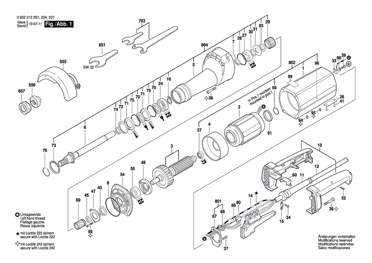 New Genuine Bosch 3605132077 Handle