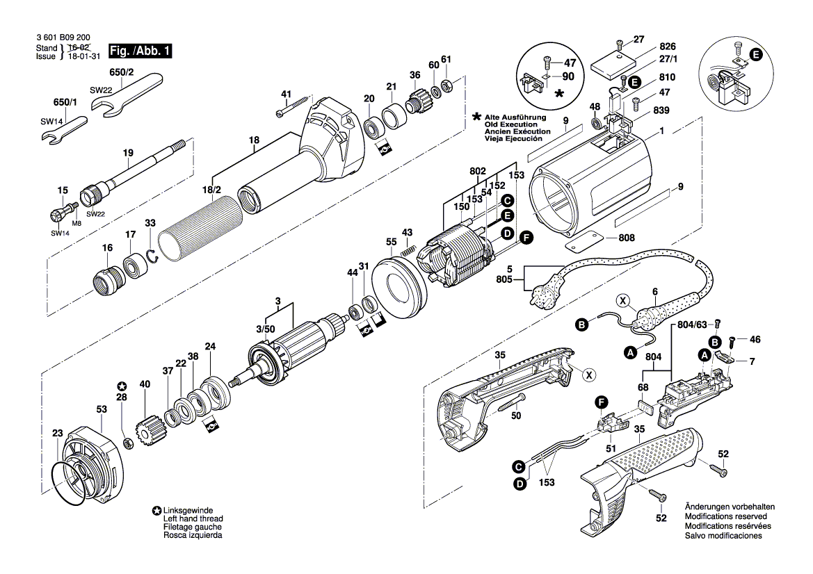 New Genuine Bosch 3605132079 Handle