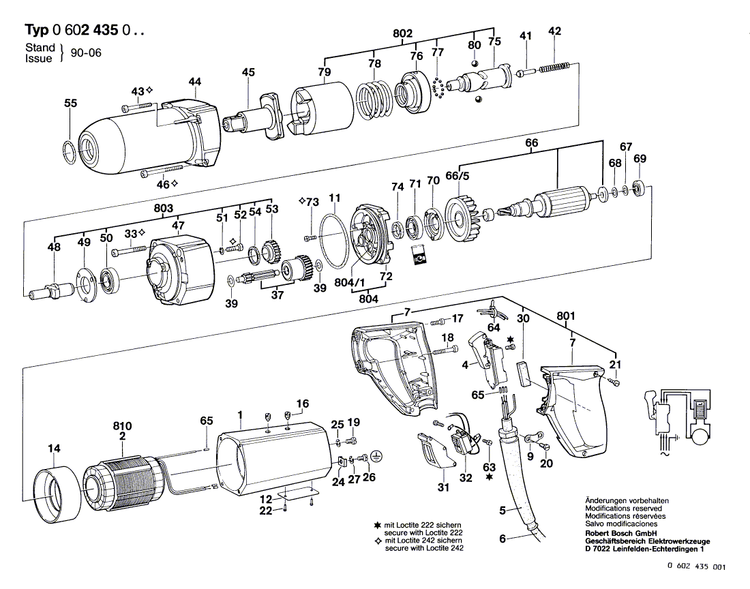 New Genuine Bosch 3605133009 Handle