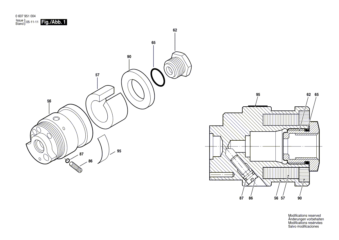 New Genuine Bosch 3605190191 Valve Housing