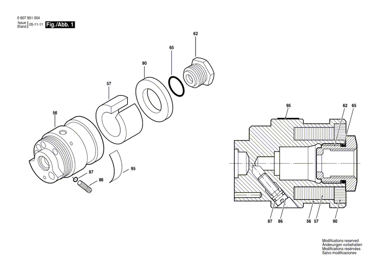 New Genuine Bosch 3605190191 Valve Housing