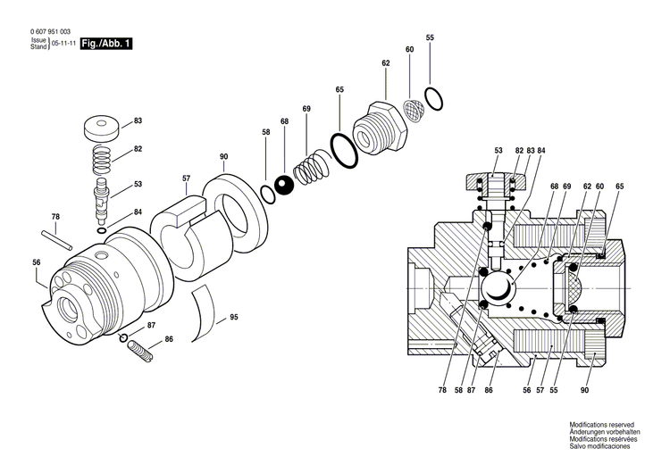 New Genuine Bosch 3605190192 Valve Housing