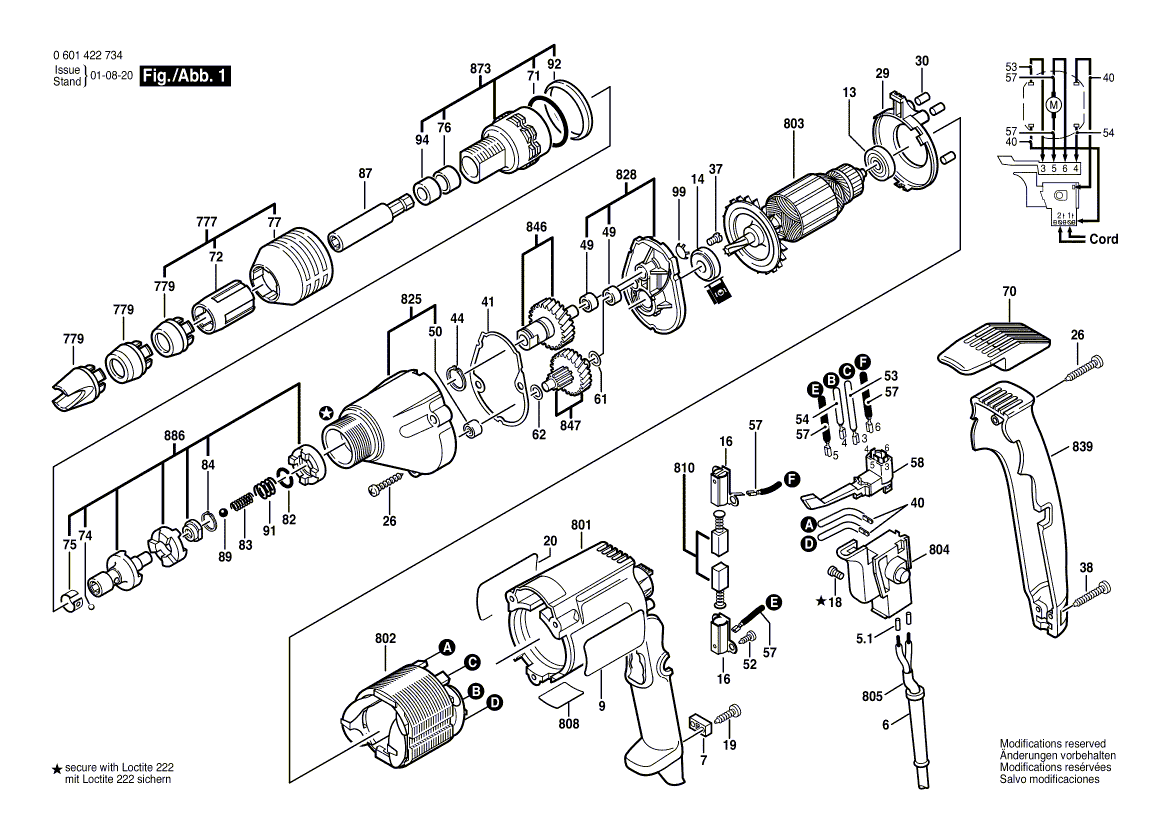 New Genuine Bosch 3605190518 Gear Housing