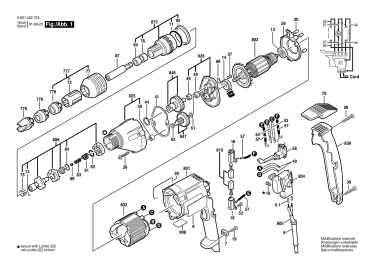 New Genuine Bosch 3605190518 Gear Housing
