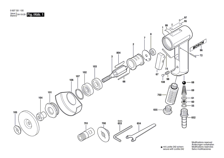New Genuine Bosch 3605510007 Protective Cover