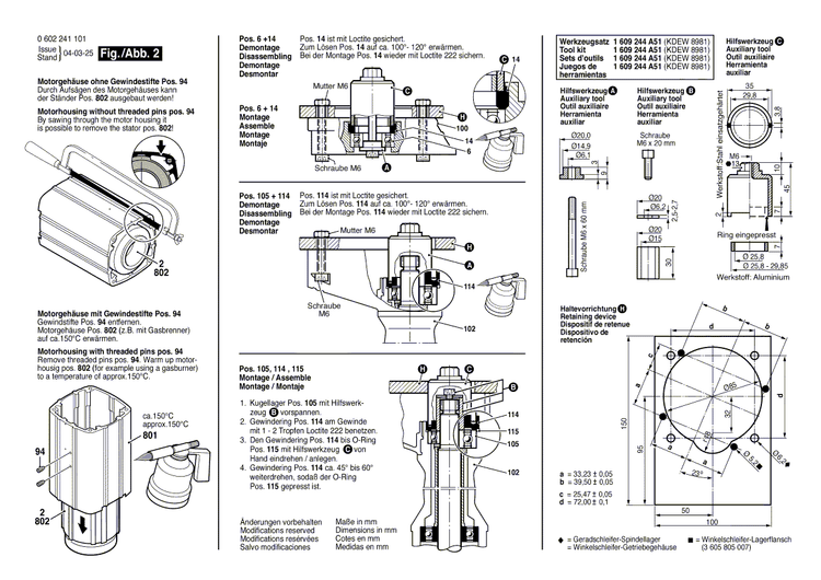 New Genuine Bosch 3605510030 Protective Cover