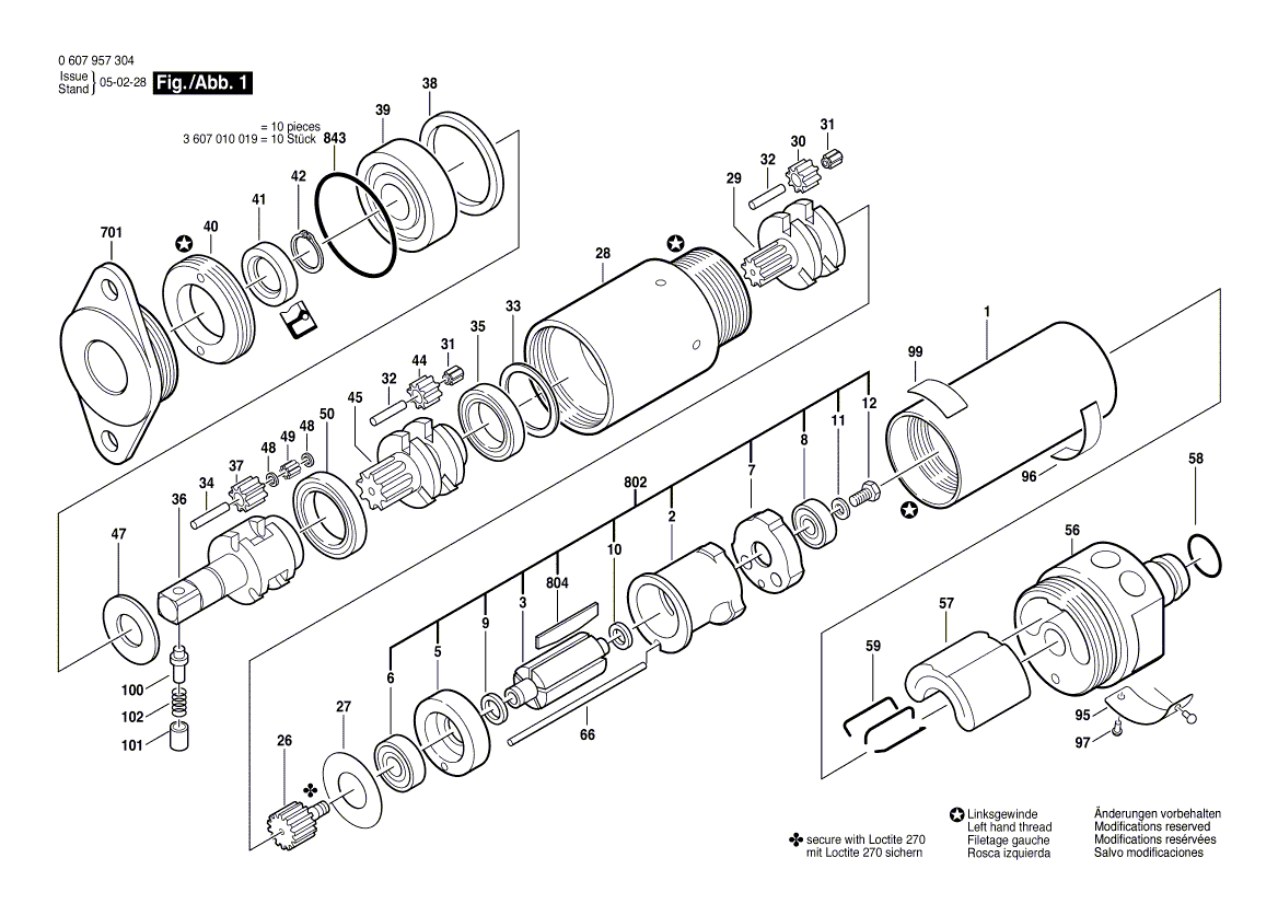 New Genuine Bosch 3605700010 Bearing Flange