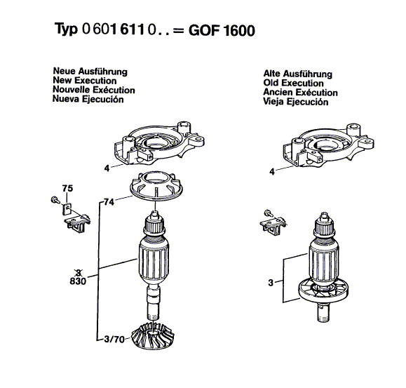 New Genuine Bosch 3605702595 Base