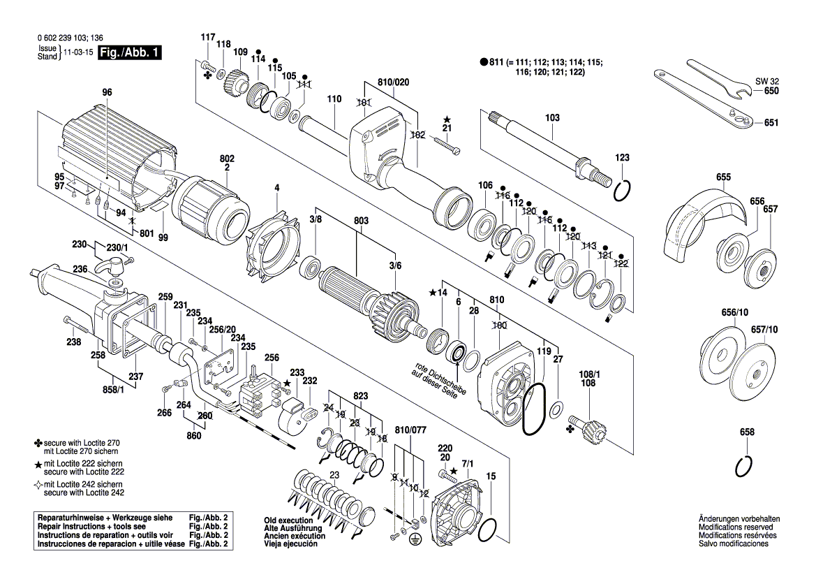 New Genuine Bosch 3605703034 Clamping-Flange