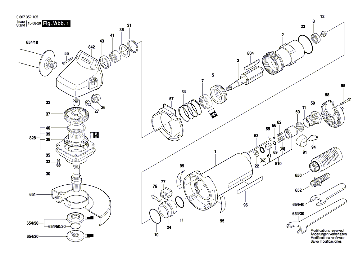 New Genuine Bosch 3605806067 Gear Housing