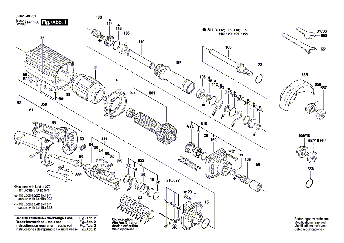 New Genuine Bosch 3605806077 Spindle Housing