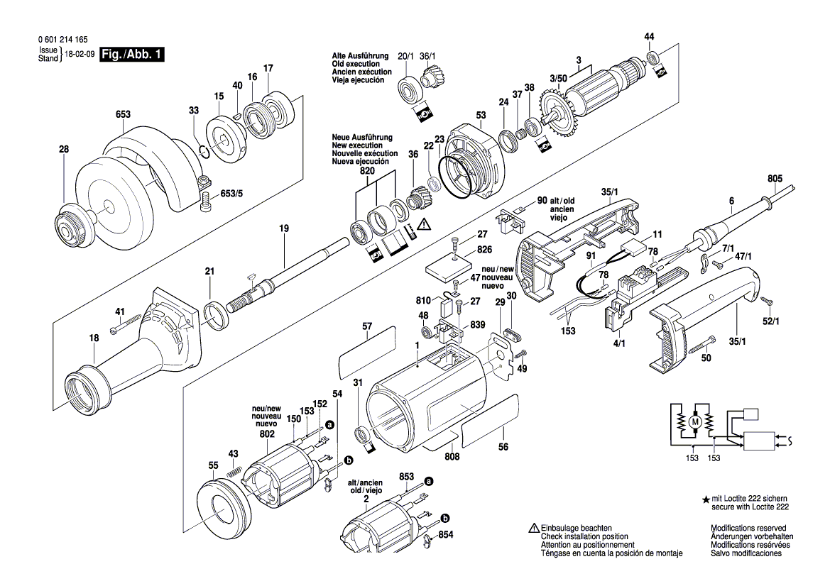 New Genuine Bosch 3605806084 Spindle Bearing