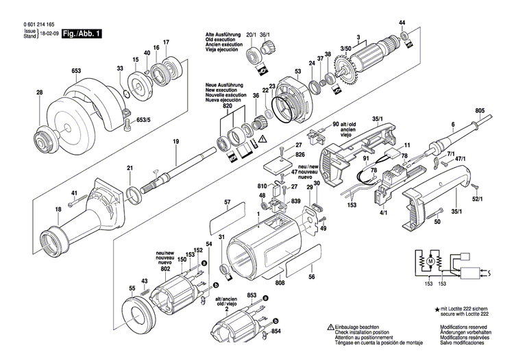 New Genuine Bosch 3605806084 Spindle Bearing