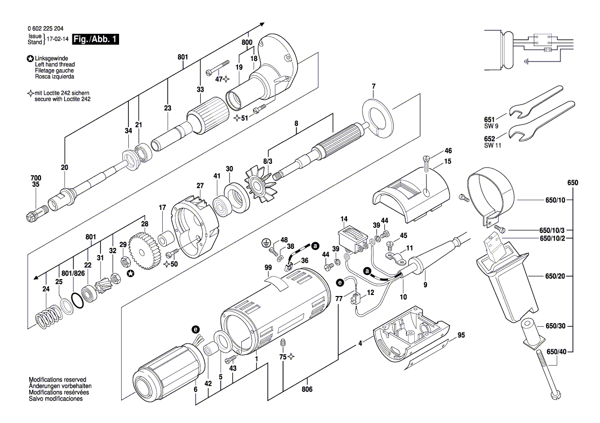 New Genuine Bosch 3605806107 Gear Housing