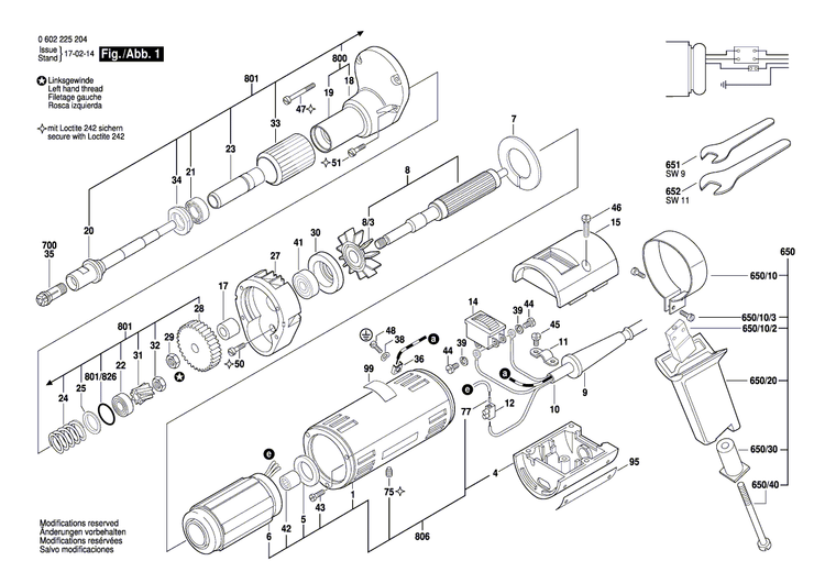 New Genuine Bosch 3605806107 Gear Housing