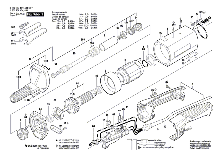 New Genuine Bosch 3605806113 Spindle Bearing