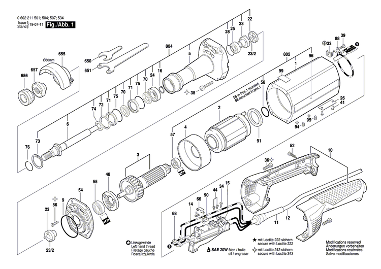 New Genuine Bosch 3605806142 Spindle Bearing