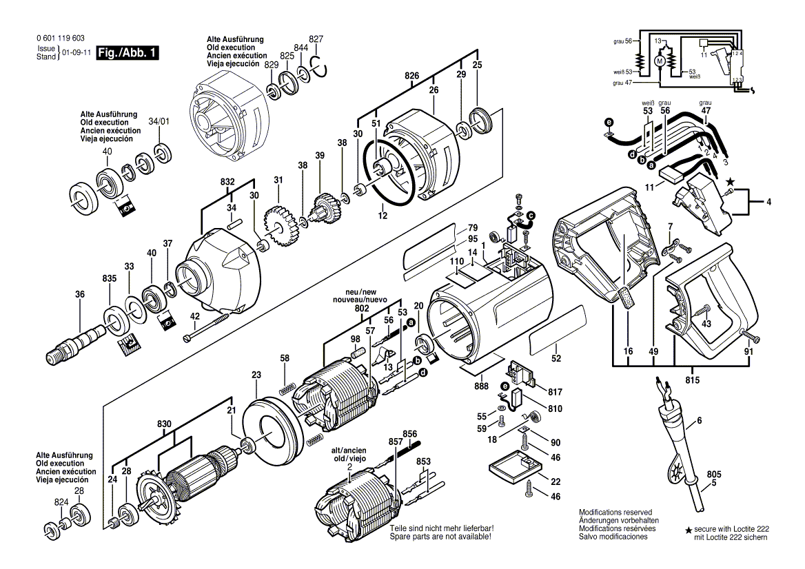 New Genuine Bosch 3605806146 Spindle Housing