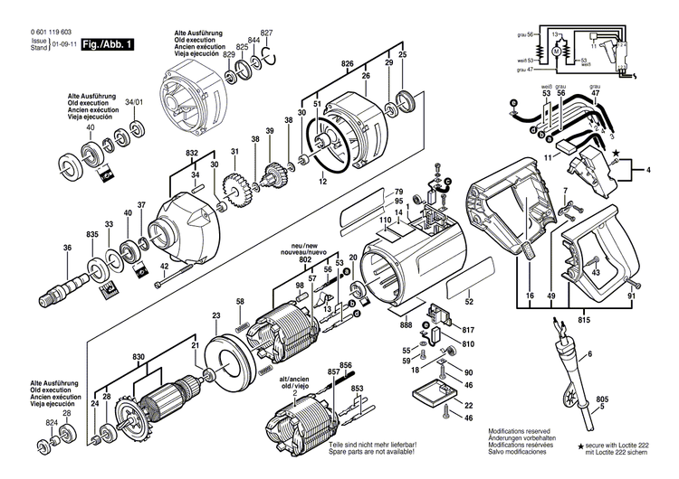 New Genuine Bosch 3605806146 Spindle Housing