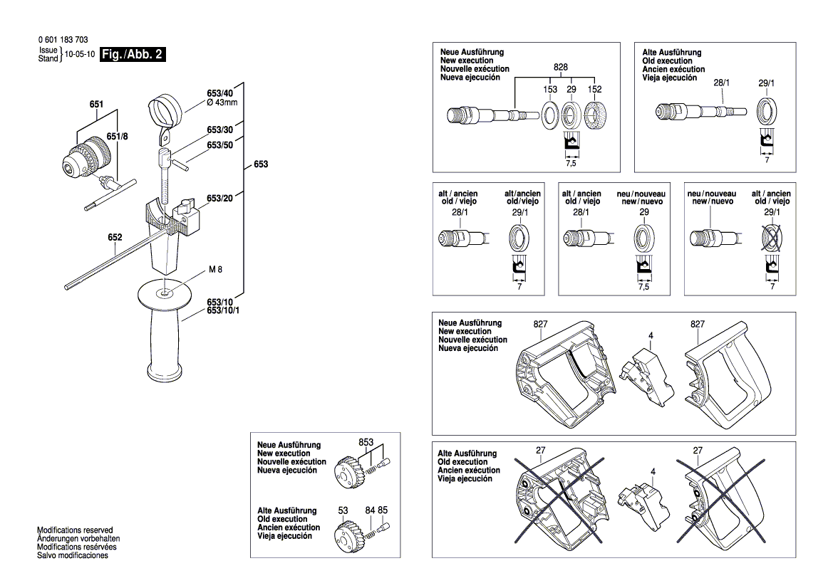 New Genuine Bosch 3605806179 Spindle Housing