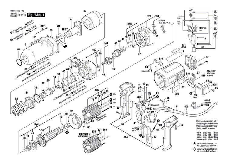New Genuine Bosch 3605806222 Spindle Bearing