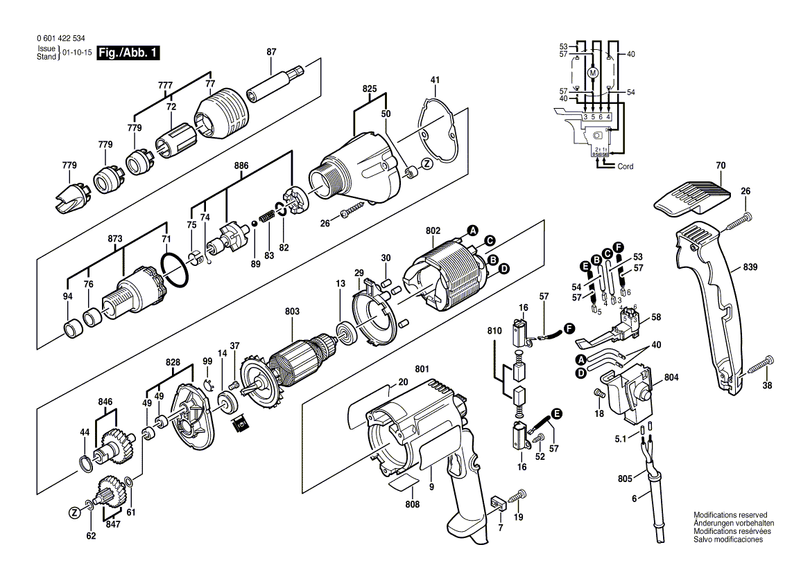New Genuine Bosch 3605806537 Bearing Bracket