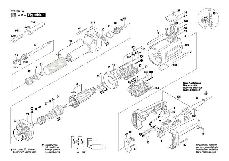 New Genuine Bosch 3605820045 Intermediate Bearing