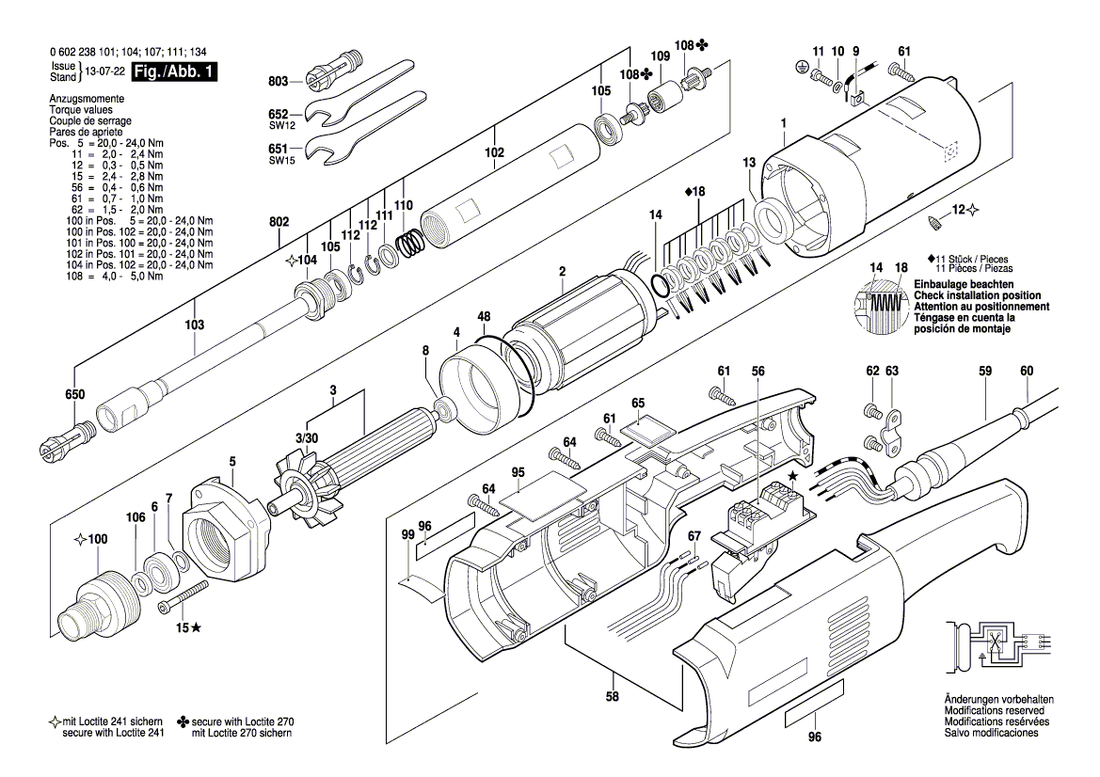 New Genuine Bosch 3606120032 Extension Set