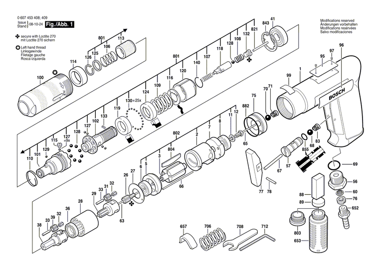 New Genuine Bosch 3606122011 Drive Shaft