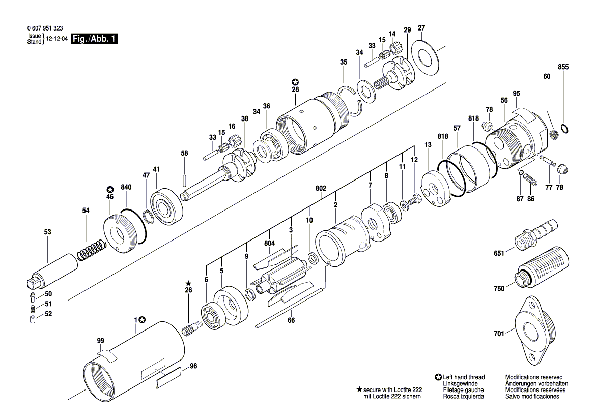New Genuine Bosch 3606122022 Drive Shaft