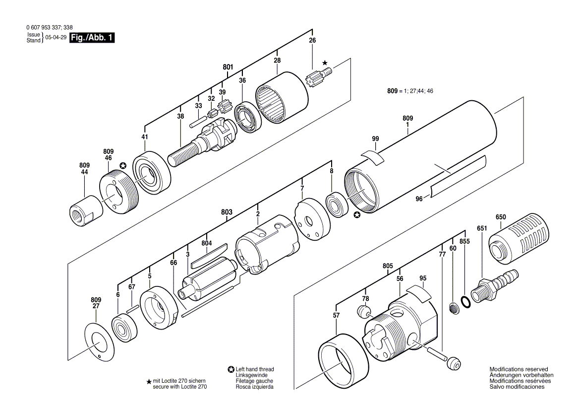 New Genuine Bosch 3606300010 Pinion
