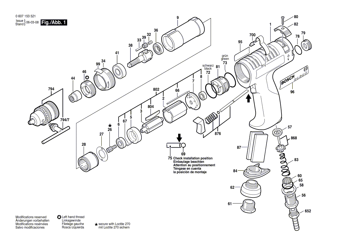 New Genuine Bosch 3606300011 Pinion