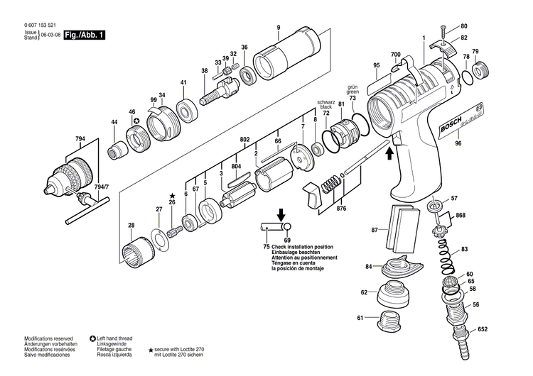 New Genuine Bosch 3606300011 Pinion