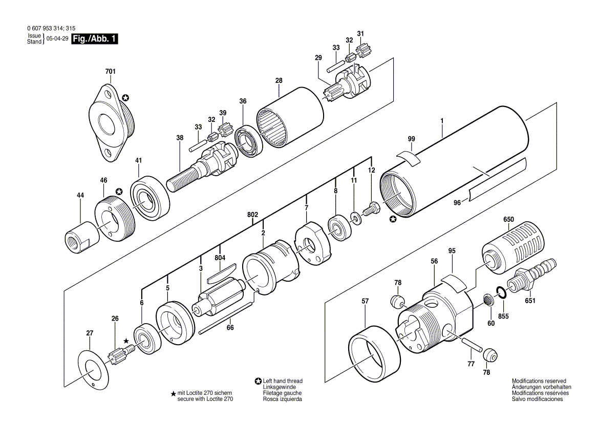 New Genuine Bosch 3606300013 Pinion