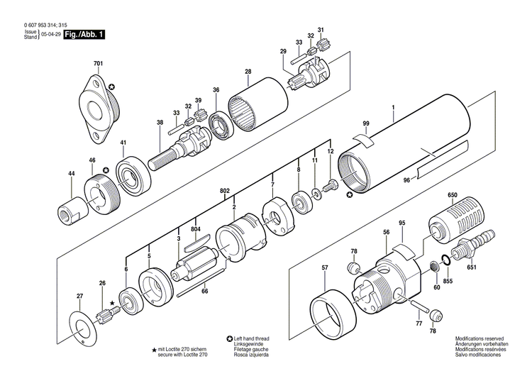 New Genuine Bosch 3606300013 Pinion