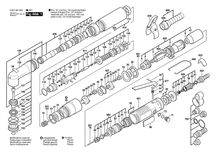 New Genuine Bosch 3606300072 Pinion