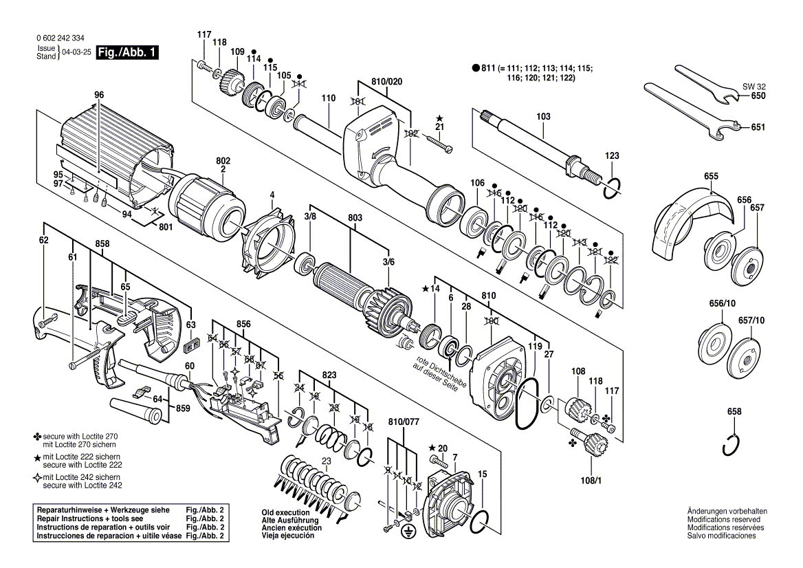 New Genuine Bosch 3606300101 Toothed Gear