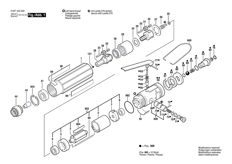 New Genuine Bosch 3606300162 Pinion