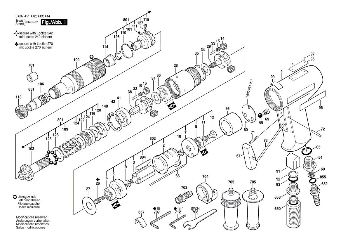 New Genuine Bosch 3606300164 Pinion