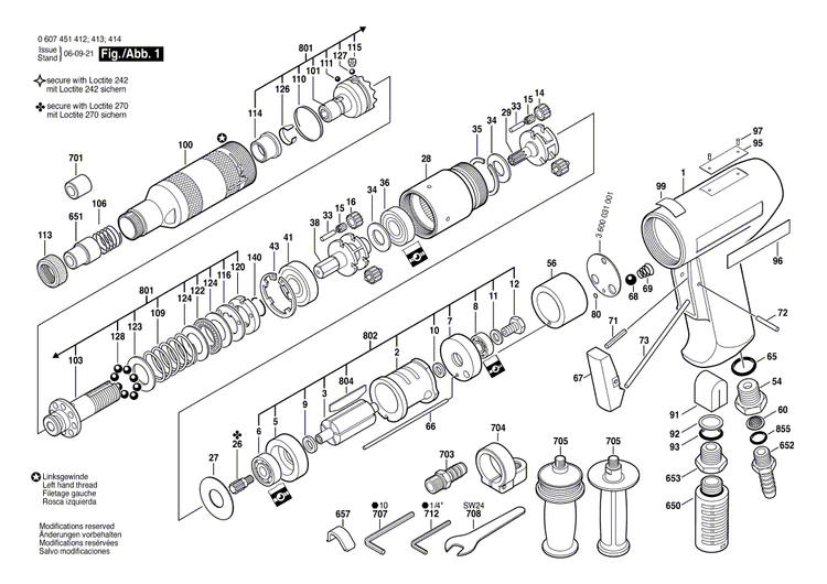 New Genuine Bosch 3606300164 Pinion