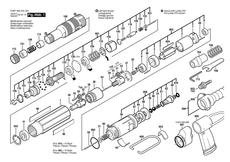 New Genuine Bosch 3606300180 Pinion