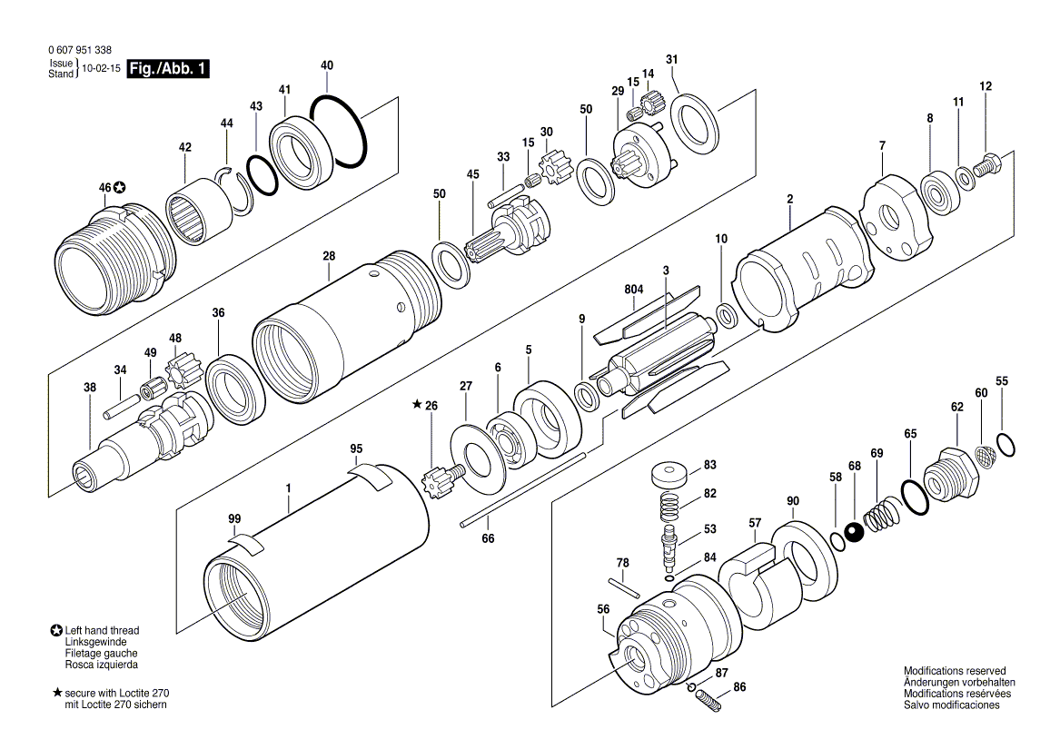 New Genuine Bosch 3606316053 Cylindrical Gear